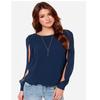Premium Quality Women's Long Sleeve Cold Shoulder Fashion Loose Shirt Tops In Vibrant Colors