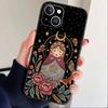 Russian Dolls Matryoshka Phone Case For iPhone17,16,15,14,13,12 Plus,Max Soft Silicone Black Cover