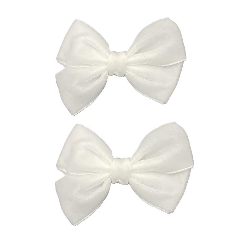 Retro Velvet Bow Hair Clip - Elegant Velvet Fabric Accessory for Girls