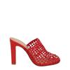 Ellas X5 Caged Mules Red