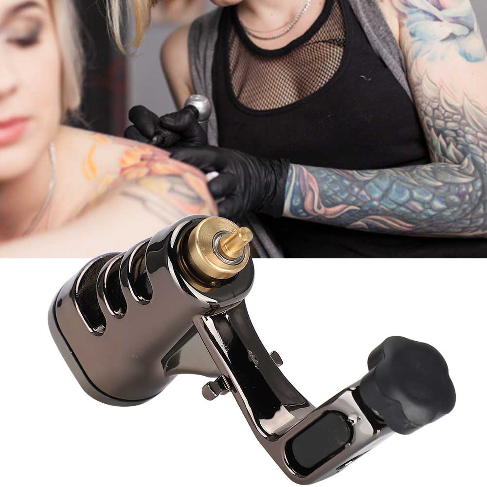 4 Colors Professional Tattoo Pen RCA Tattoo Liner Shader Machine for Tattoo ArtistsBlack