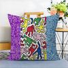 K-Keiths H-Haring Personalized picture text home decorative pillows Household Gifts 45x45cm