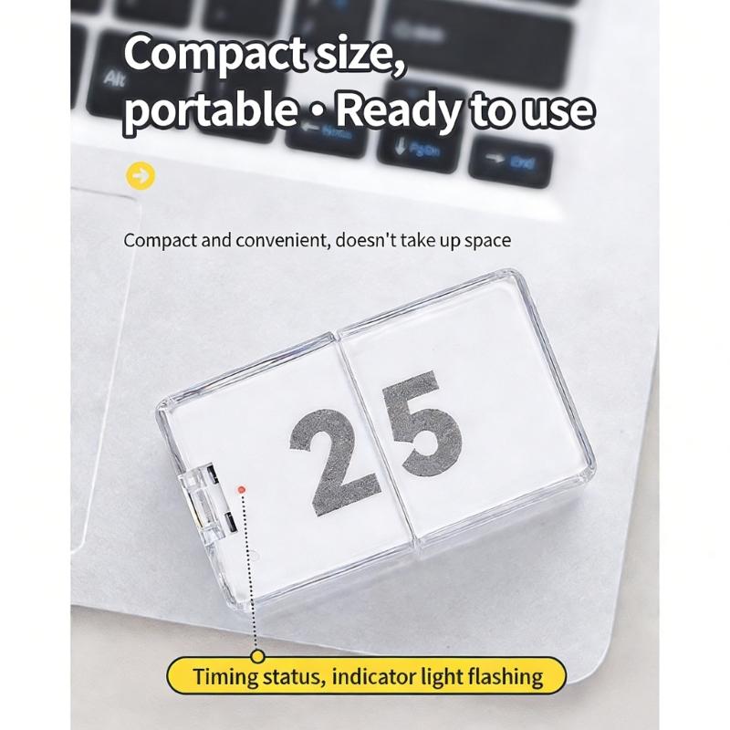 Gravities Activated Electronic Timer Cubes Automatic Detection Accurate Timing Large Digital Display with 10 Presets Time