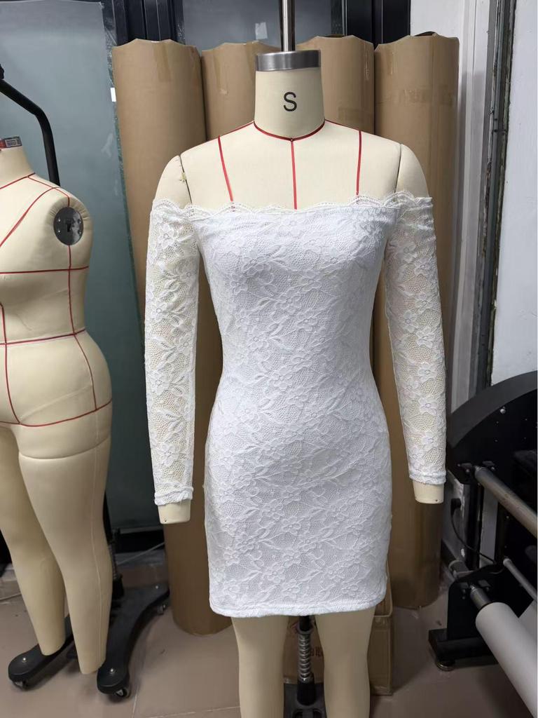 2026 Spring/Summer Elegant Bodycon Lace Dress - Women's Fashion
