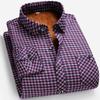 New Autumn and Winter Men's Fleece-lined Long Sleeve Shirt Business Casual Fashion Comfortable Non Ironing Versatile Top