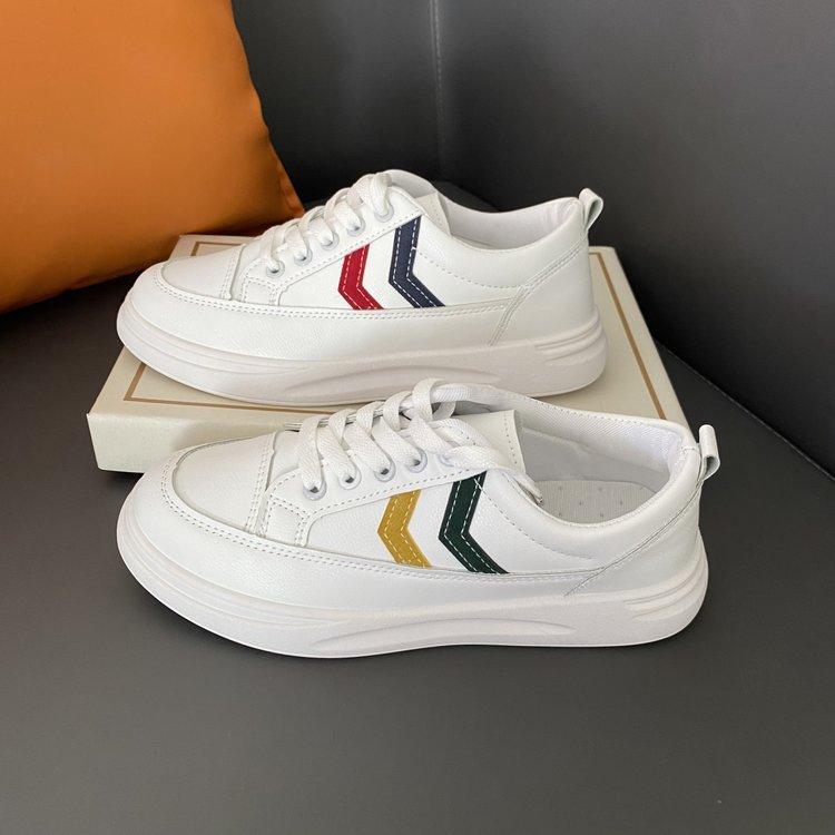 

White Shoes for Women Autumn New Breathable Student Sneakers Ins Trendy Korean Style Heightened Platform Shoes Casual Shoes for Women