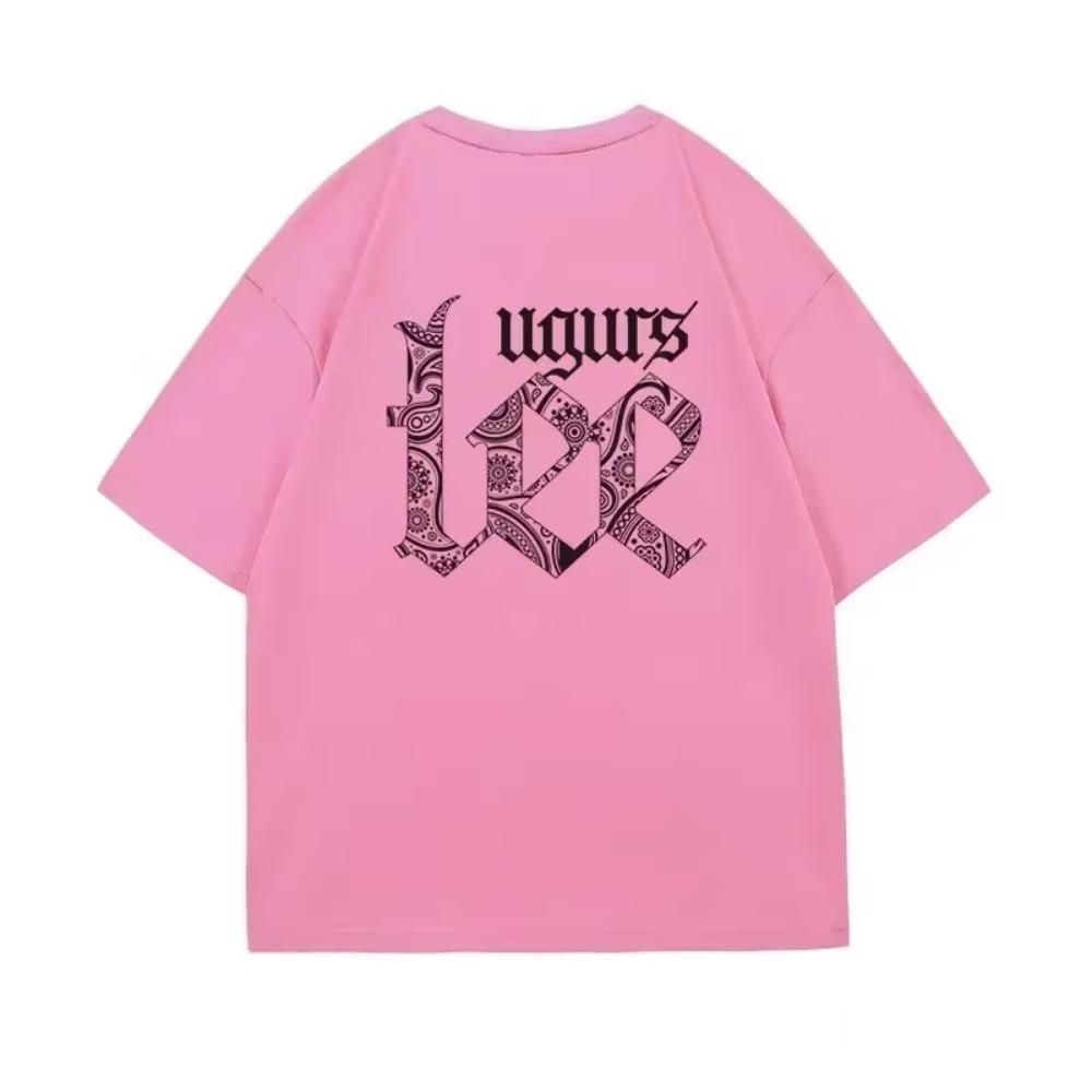 New Summer Fashion Luxury Experience Men's and Women's Oversized Cotton T-shirt Cotton Short Sleeves Tops Lovers Sweet Pairing