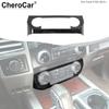 Center Console Air Condition Panel Frame Trim for Ford F150 2015- Black Wood