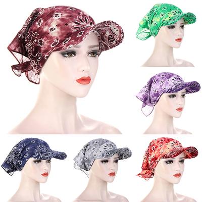 1PC Schirmmütze Sonnenschutz Absicherungskappe Bedruckt Für Damen Herren Bandana Schal Outdoor-Zubehör