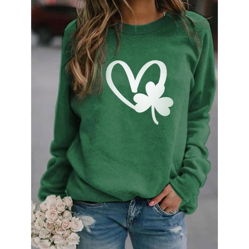 Женская худи с принтом Lucky Clover S