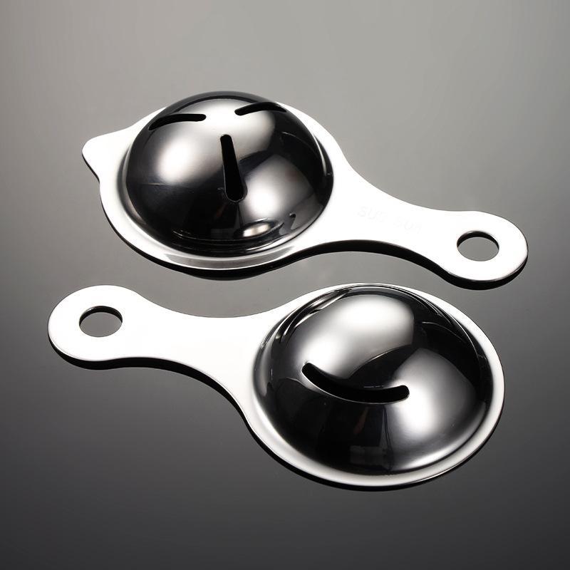 Stainless Steel Egg Separator Food Grade Material Easy Hanging Design Perfect For Home Baking Kitchen Cooking