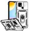 For Xiaomi Redmi 10C/Xiaomi Poco C40 Armor Phone Case Camera Lens Protection Metal Ring Stand Shockproof Case