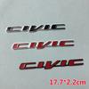 AAALY1 3D Honda Car Personalized Metal Label For The Trunk Sticker For Civic Accord City CR-V Jade Fit Odyssey Hybrid Car Accessories