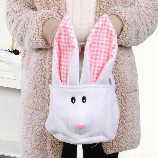 

Корзина для хранения, праздничная восхитительная конфета, подарки для хранения, портативная пасхальная милая детская корзина в форме кролика для улицы