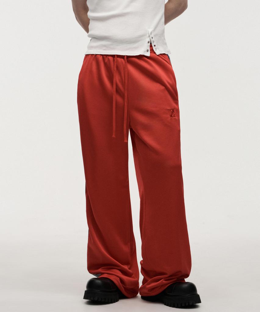LANARCHIVE [0153] Side Track Training Pants - Red