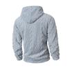 Mens Elegant Leisure Casual Plush Hooded Jacket European Style 2025 Winter Classic Basic Tops Outerwear Men Slim Comfy Jackets