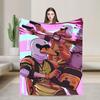 Line Miami Game Blanket  Travel Office Flannel Throw Blanket For Bedroom Soft Custom Quality Bedspread Birthday Gift