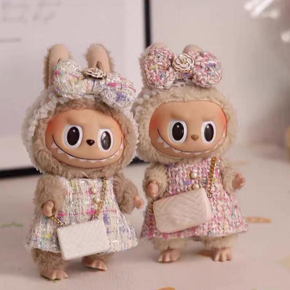 Plush Doll Clothes Ethnic Style Dress + Headwear (No Toys, Shoes and Bag)