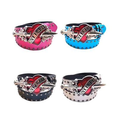 Unique Buckle Owgirl Waist Chain Casual Belt Studded Waist Ceinture Lady Belt