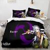 Genshin Impact Bedding Set Single Twin Full Queen King Size Game Anime Bed Set Aldult Kid Bedroom Duvetcover Sets 3D Print 033