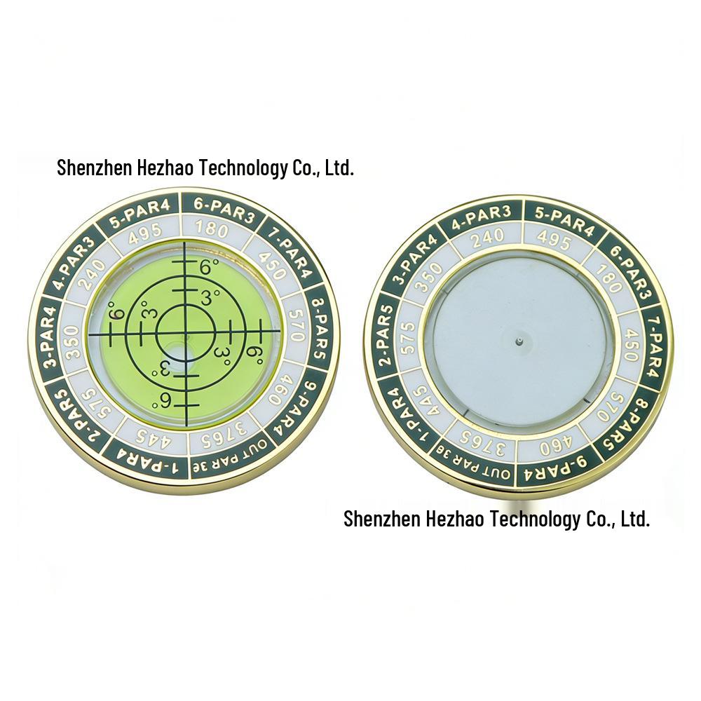 Golf Ball Marker with Level Function and Dual-Sided Slope Reader in Gift Box