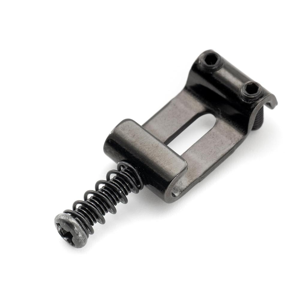 Musiclily Ultra Pitch Hardened Steel Bridge Saddles for Vintage Strat Electric Black of 11.2mm Guitars, (Set 6)