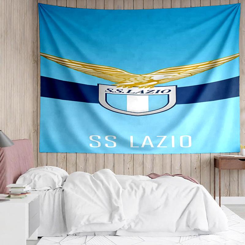 Lazio Logo Tapestry for Bedroom Aesthetic Classroom Tapestries Wall Hanging for Living Room Dorm Office,Ideal Creative Gift