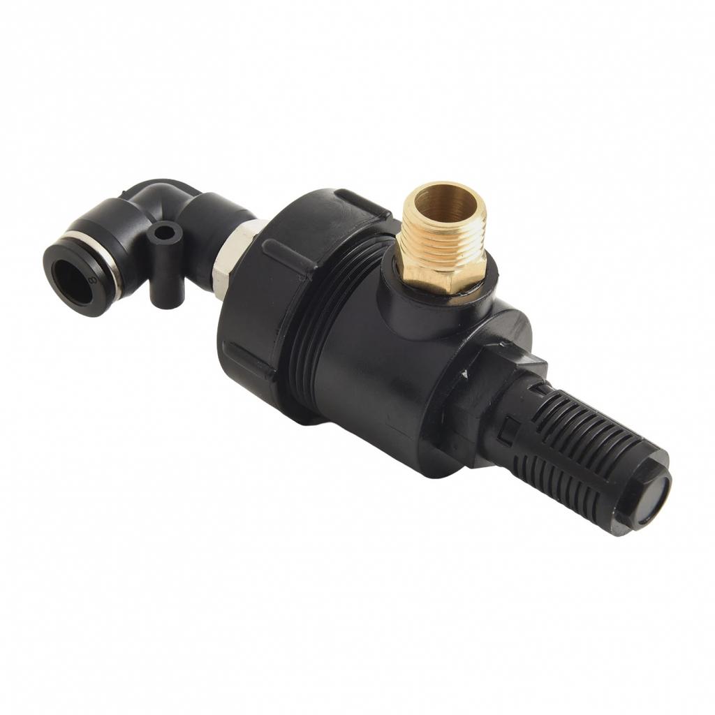 Black Quick Exhaust Valve Cylinder Accessory Exhaust Elbow Valve