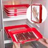 Durable  Reusable Food Storage Trays - Plastic Kitchen Organization and Restaurant Use - Fridge Replacement Storage Boxes, Battery-Free