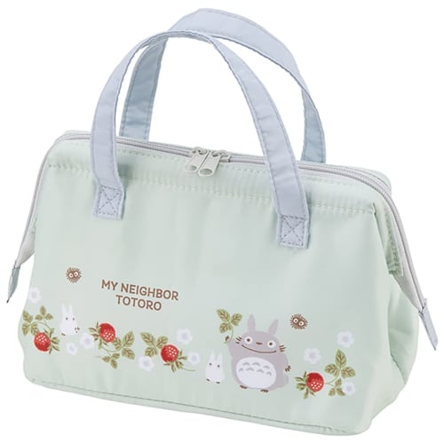Skater Lunch Bag, Insulated, Clasp Closure, Women's, Ghibli Totoro, Raspberry Design, KGA1-A