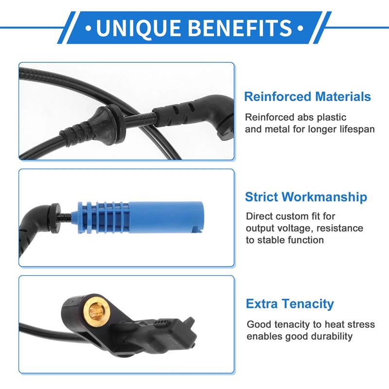 34526792896 34526752682 Front Right Abs Wheel Speed Sensor For 2001-2008 Bmw E46 E85 320I 325Ci 325I 330Ci 330I M3 Z4 Auto Parts