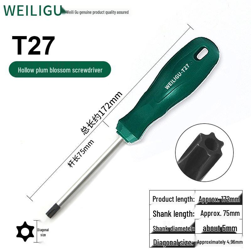 Extended Torx & Phillips Screwdriver Set: T8, T20, T30 for Car Repair & Air Filter Maintenance