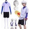 Hunter×hunter Anime Killua Zoldyck Cosplay Costume Uniform Suit Full Outfit Set