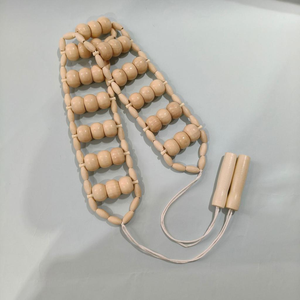 Wooden Back Massage Roller Meridian Manual Lymphatic Drainage Tool Deep Tissue Muscle Pain Relief for Body Neck Leg