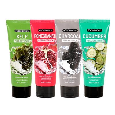 Collagen Peel Off Pack 150ml / Choose 1 Charcoal, Kelp, Pomegranate, Cucumber