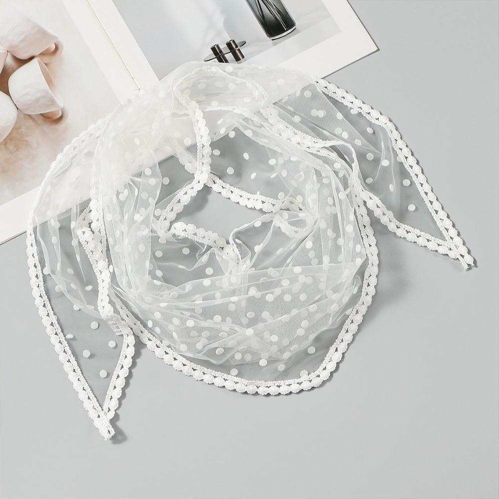 Embroidery Lace Scarf Thin Scarf Shawl Vintage Hair Scarf Headband  Women