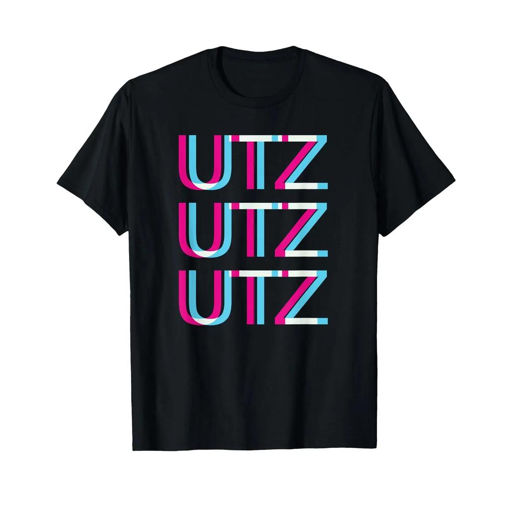 Utz Rave Techno Trippy Edm Festival Hardcore T Shirt Vintage Versatile Soft Stretched Unisex Fashion Designer Clothes