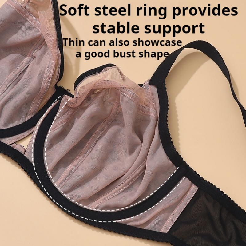 Hot-selling Plus-size Lingerie, Full-cup Lace Bras That Make Busts Look Smaller