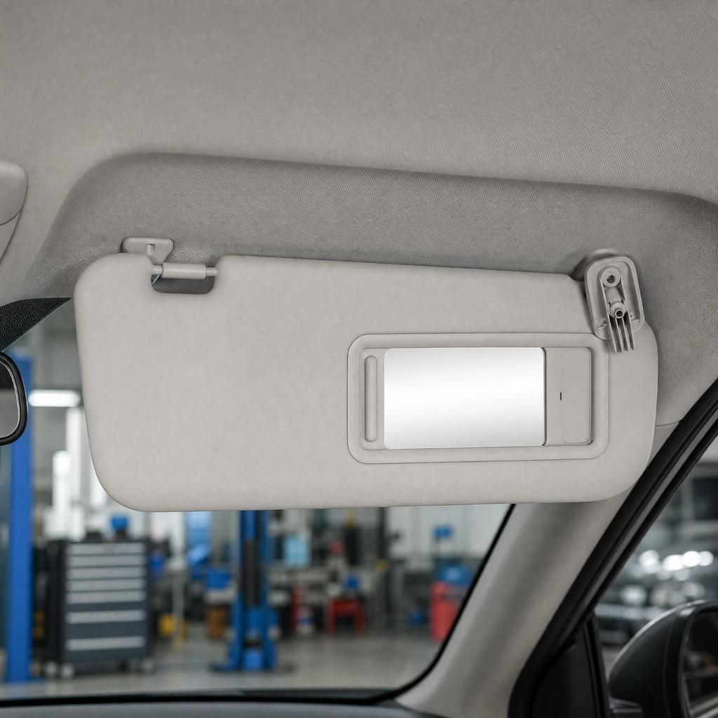 Glare-Blocking Car Accessory Light Gray Vehicle 3 Replacement Sun Visor Slim