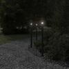 Vidaxl Garden Post Lamp, Black, 100 Cm, Stainless Steel
