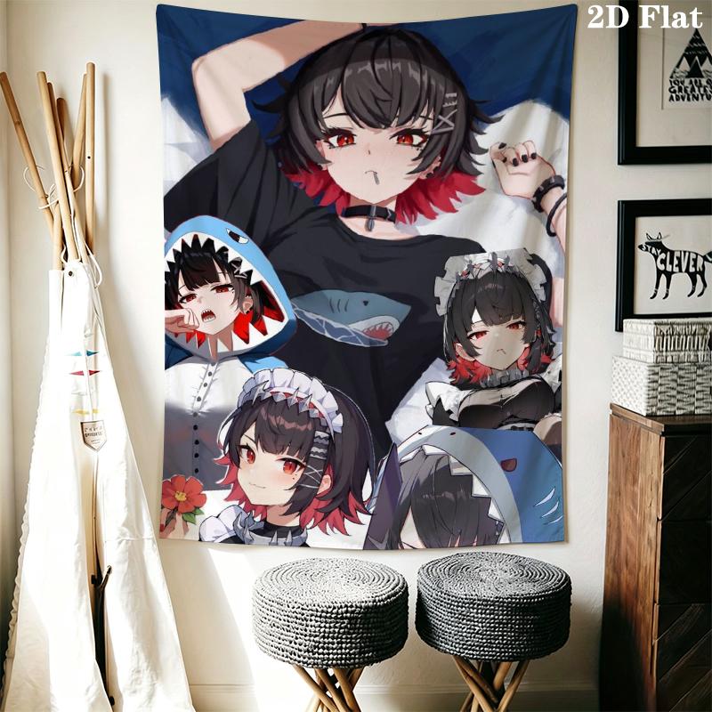 Zenless Zone Zero Wall Tapestry Aesthetic Wall Hanging Printed Fabric Blanket Decorative Tapestries for Bedroom Living Room Home Decor