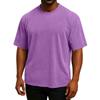 Men's Short Sleeved Retro Cotton T-shirt Loose Half Sleeve