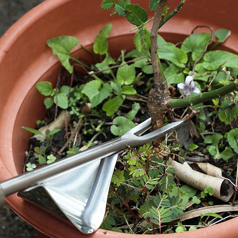 Stainless Steel Manual Weeder Garden Outdoor Hand Weeding Tool Removal Farmland Puller Dandelion Digging Lawn Weeder Transplant