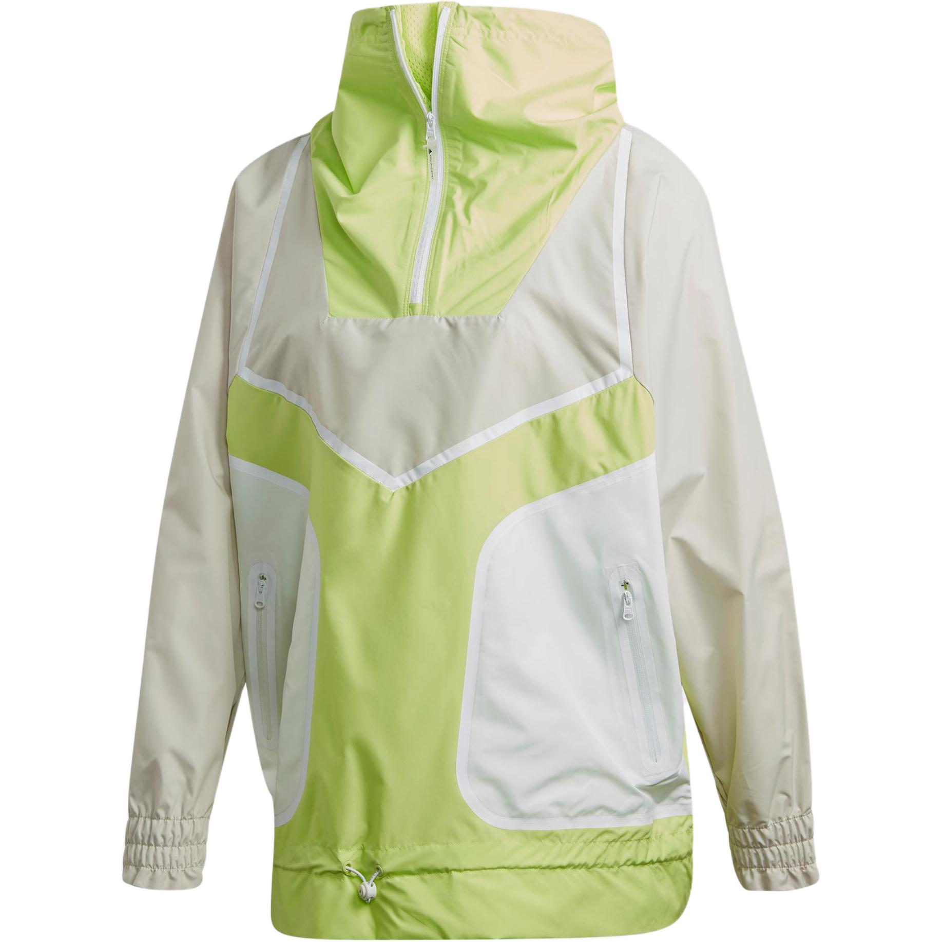 Adidas Stella McCartney Adizero Comfort Breathable Daily Training Casual Sports Jacket Women Brown Yellow Spliced Style FK9677 L