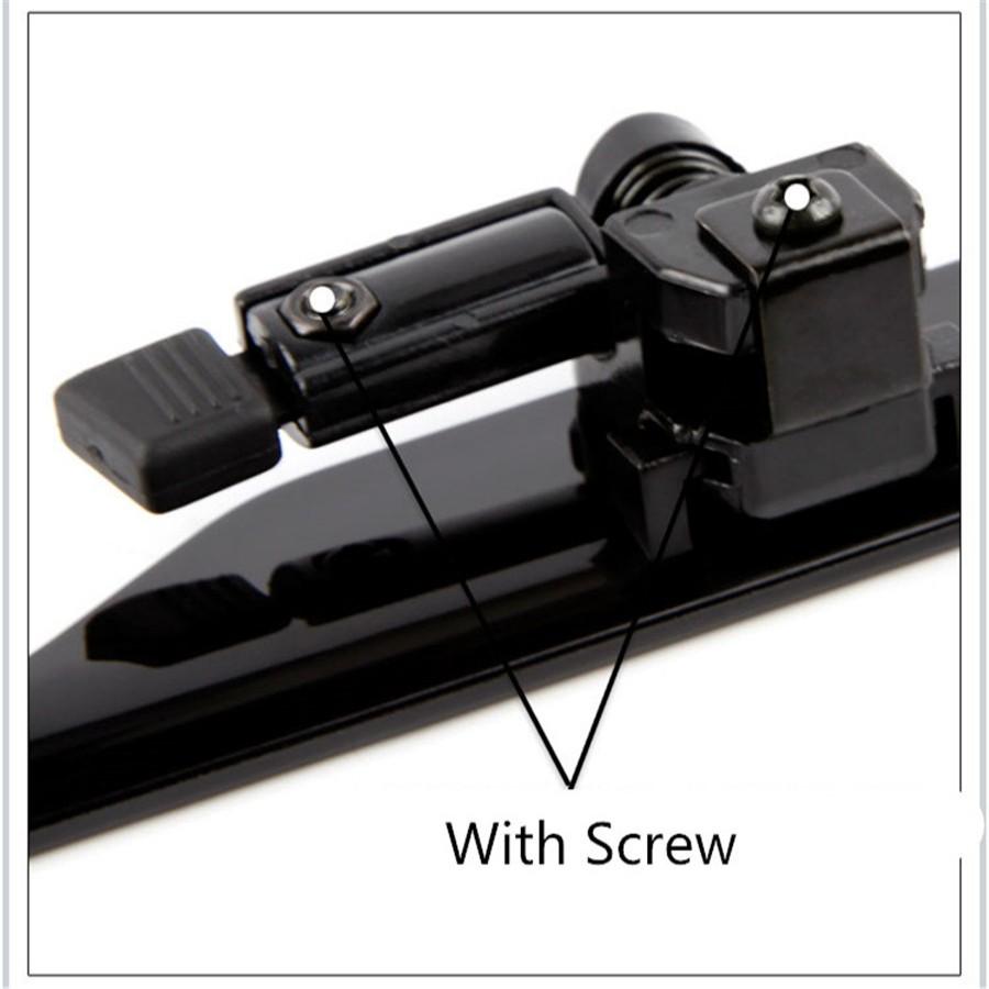 Uniwersalna para czarnych wycieraczek stojak na wycieraczki wycieraczki szyby przedniej skrzydło wycieraczki spojler Mate Wing Auto akcesoria samochodowe