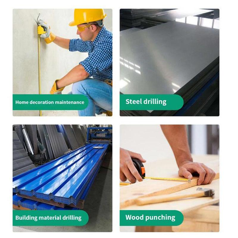 Burghiu Pagodă Acoperit cu Titan Burghiu Dinte de Fierăstrău Prelucrarea Lemnului Lărgire Găuri Canelură Set Cutie Plastic Găurire Lemn