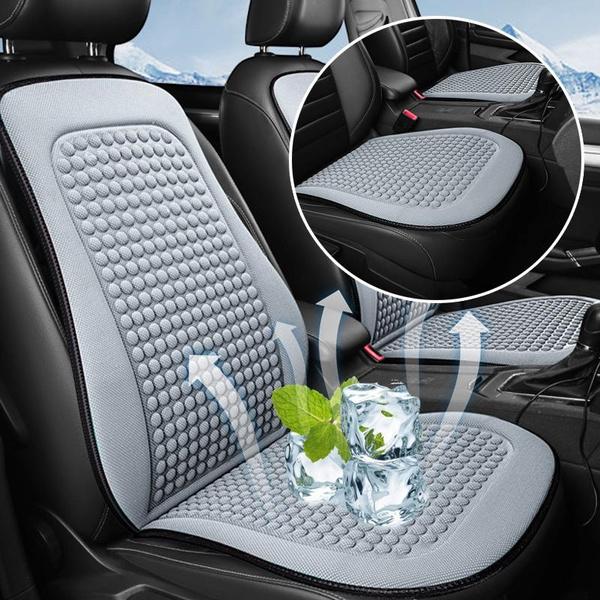 Coprisedile Auto Ventilato Estivo, Cuscino Rinfrescante Traspirante per Sedile Auto Antiscivolo Protezione Sedile Auto Adatto per Auto Camion SUV Furg