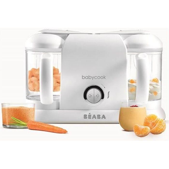 BEABA Babycook Duo, 4-i-1 babymatrobot, XXL kapasitet, hvit