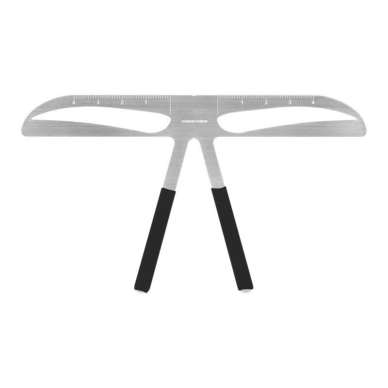 Eyebrow Ruler Tool Permanent Makeup Eye Brow Lip Grooming Tattoo Stencil Shaper Rule Measure Stainless Steel