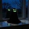 Halloween Desk Figurines 4 Pcs Ghost Decoration, Spooky with Glowing In The Dark Draping Fabric Ornaments Face, Standing Desktop Figurine for